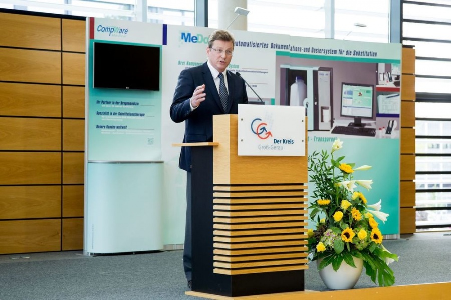 Feierstunde Deutscher Mittelstandspreises 2014 an CompWare Medical im Kreistag Groß-Gerau (28. Mai 2015).