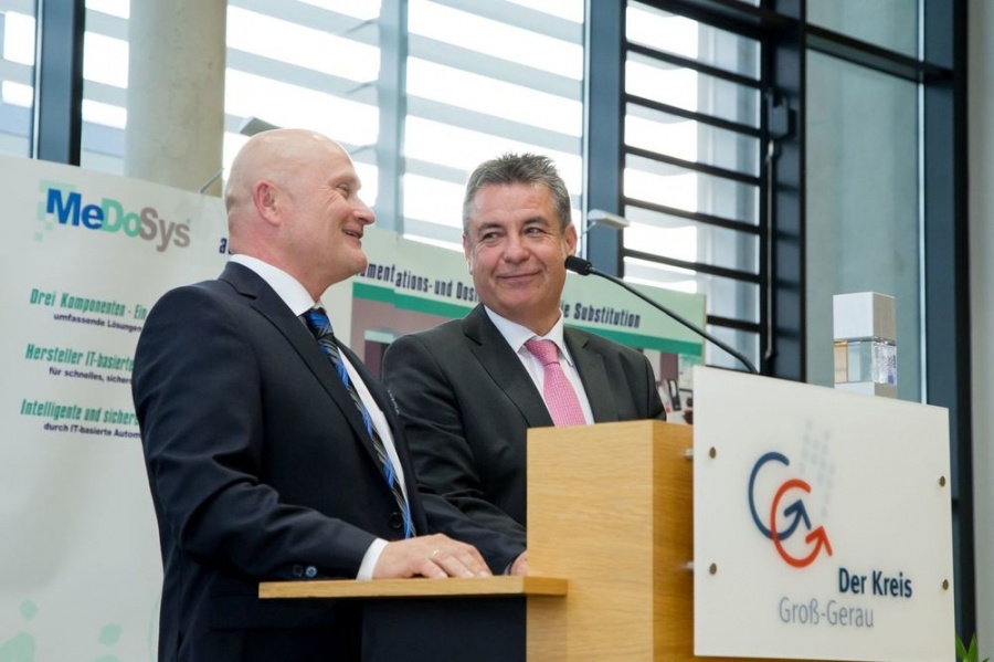 Feierstunde Deutscher Mittelstandspreises 2014 an CompWare Medical im Kreistag Groß-Gerau (28. Mai 2015).